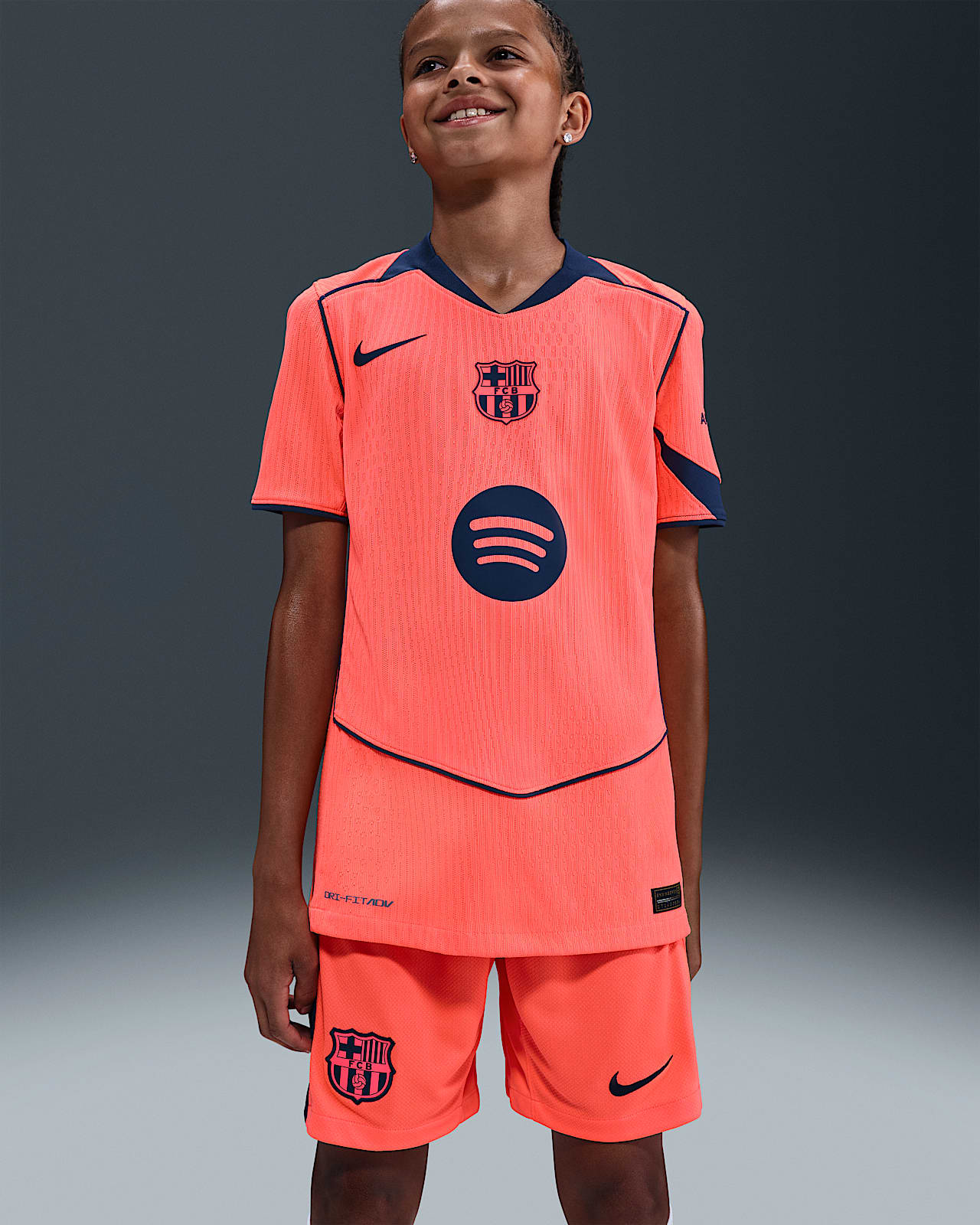 F.C. Barcelona 2025/26 Match Third Older Kids' Nike Dri-FIT ADV